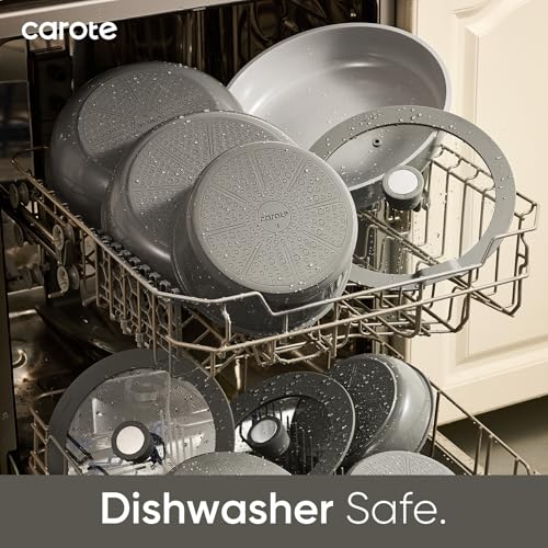 27pcs Ceramic Cookware Set (27 Piece / Dark Gray)