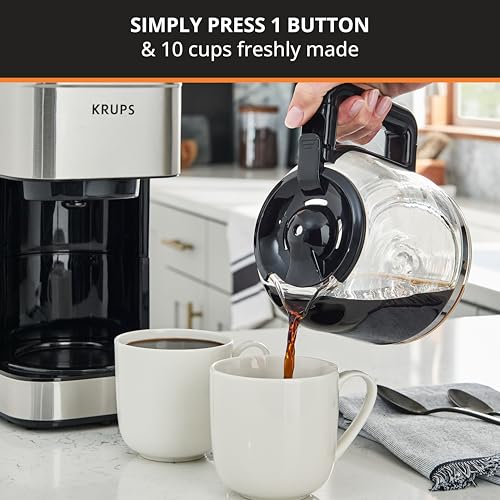 Coffee Maker 10 Cups Simply Brew Stainless Steel Drip Coffee Maker (10-Cup)