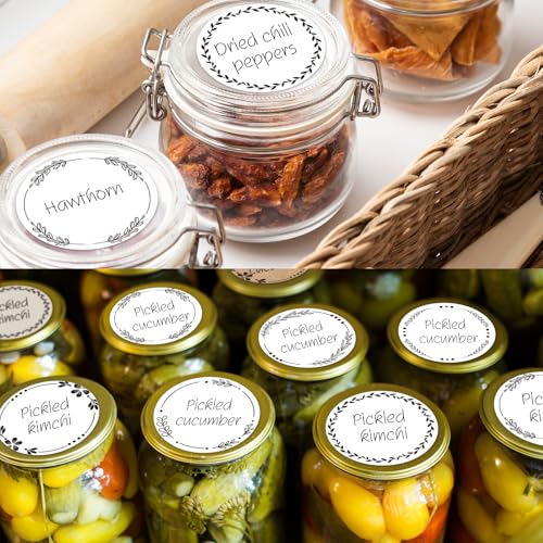 500pcs 2" Canning Labels (White / 2 inches)