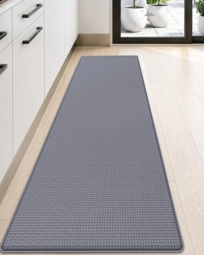 Kitchen Floor Mats Cushioned Anti Fatigue (Grey / 59"l X 17"w X 0.4"th)
