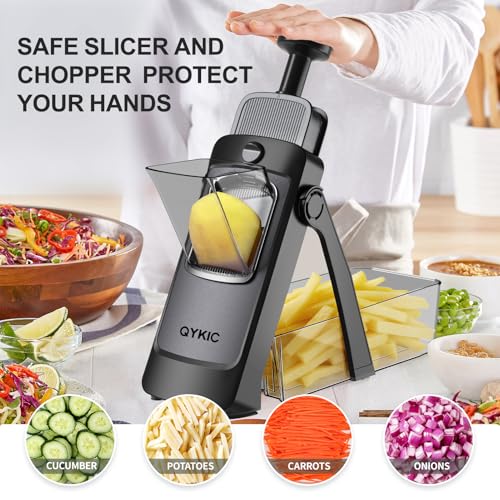 Mandoline Slicer for Kitchen (S4 Black)