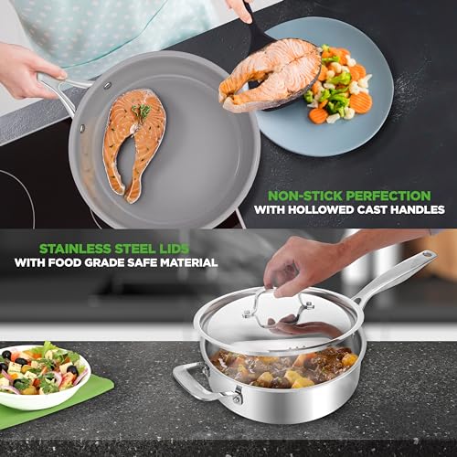 Kitchenware Pots & Pans Set (Stainless steel)