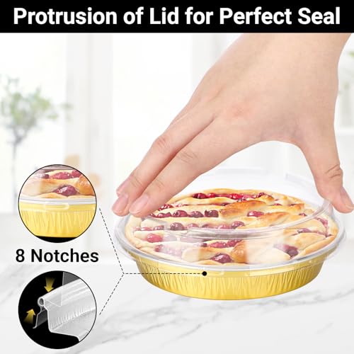 Mini Cake Pans with Lids (Gold)