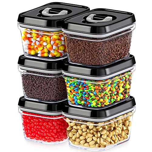 Set of 6 Mini Airtight Food Storage Containers with Lids (05 - 0.3 liter (Set of 6))