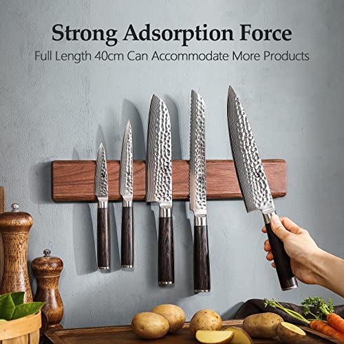 Walnut Wood Knife Magnetic Strips 16 Inch (16 Inch)
