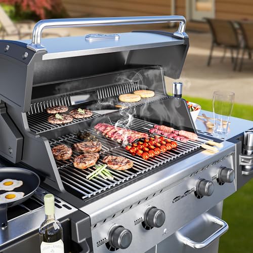Grill Grates for Charbroil Advantage 4 Burner 463343015 463344015 463344116 463240015 Gas2coal 463340516 (16.93" D x 24.93" W)
