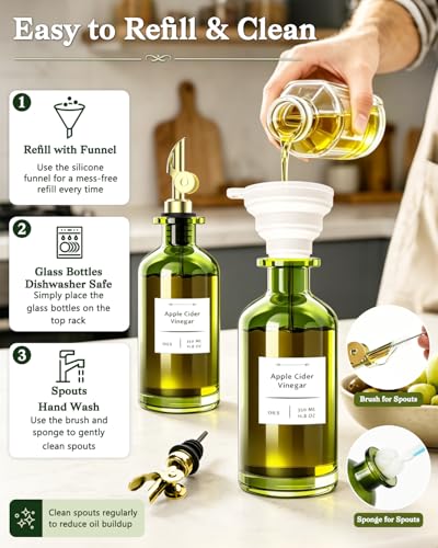 Olive Oil Dispenser Set of 2 (2 Count)