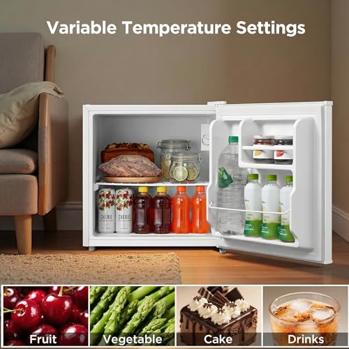 1.7 Cu.ft Mini Fridge (White / 1.7 Cubic Feet)