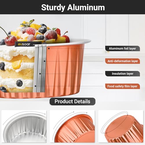 Cupcake Liners for Baking (Orange / 60pcs)