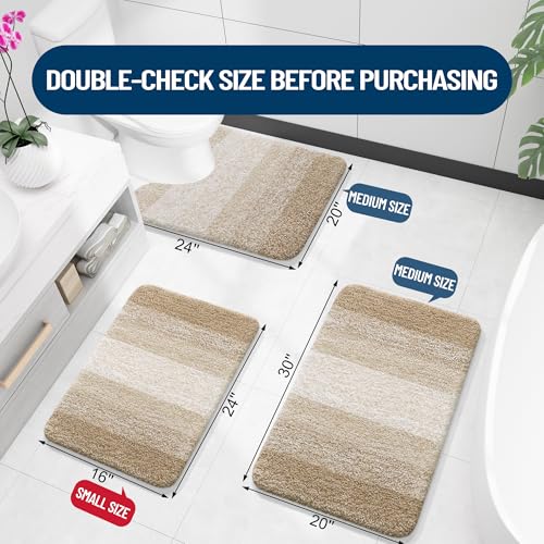 Luxury Toilet Rugs U (24" X 20" Contour Rug / Tan)