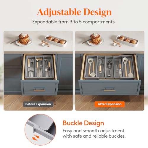 Utensil Organizer for Kitchen Drawers