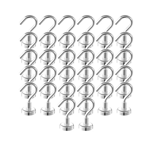 Heavy Duty Magnetic Hooks 5 (32 Count)