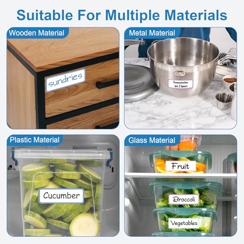 1000 Pcs Removable Freezer Labels 1 x 3 Inch (1 x 3 Inch)