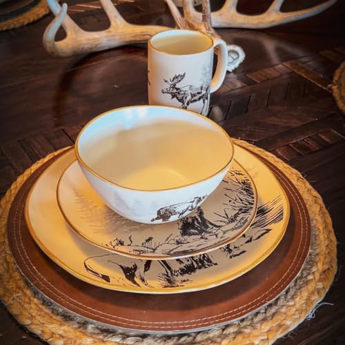 White Pine 16 Piece Ceramic Dinnerware Set (White Pine / 16 Piece)