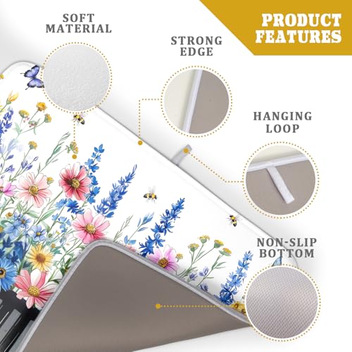 Wild Flowers Kitchen Drying Mat (Wild Flowers 2 / 24" x 18")