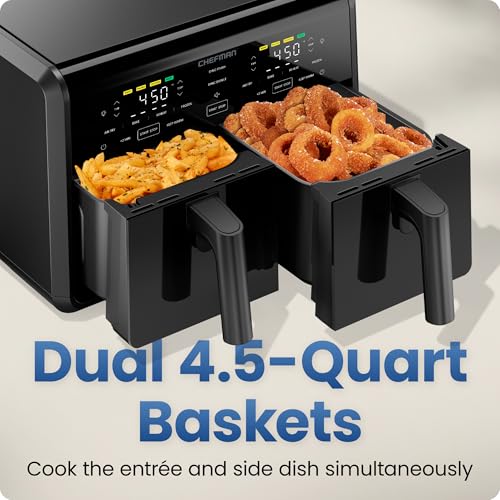 Dual Air Fryer Oven with DC Motor (9 Quart)