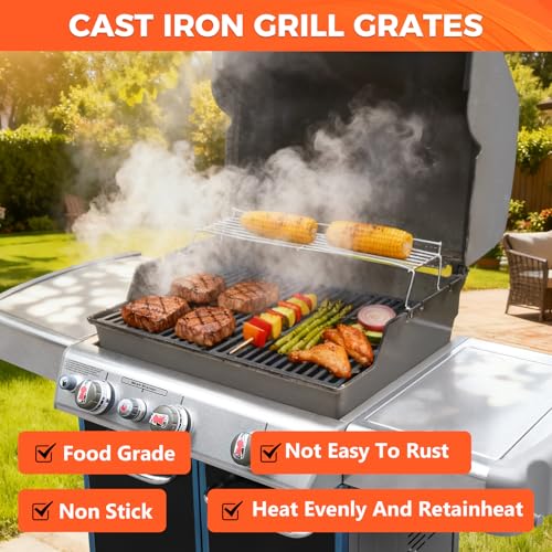 19.5" Grill Grates for Weber Genesis 300 Series (19.5"×12.9“)