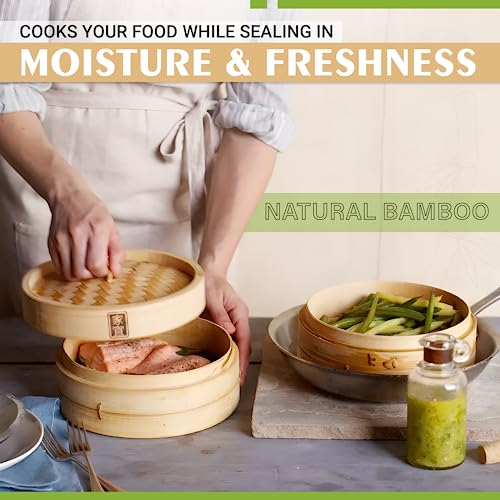 Bamboo Steamer Basket (10 INCH)