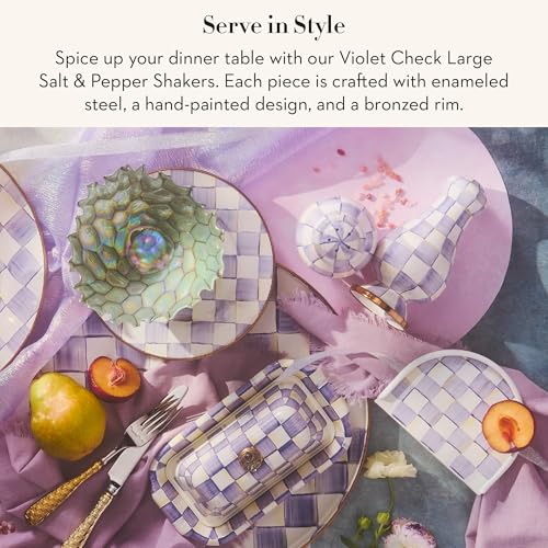 Salt & Pepper Set (Violet Check / Large)