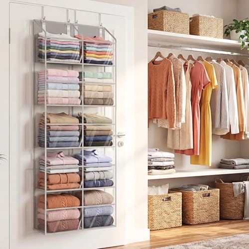 Over the Door Organizer 5 Tiers (Clear - 5 Tiers)