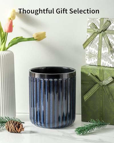 Ceramic Utensil Holder (Navy Blue / Set of 1)