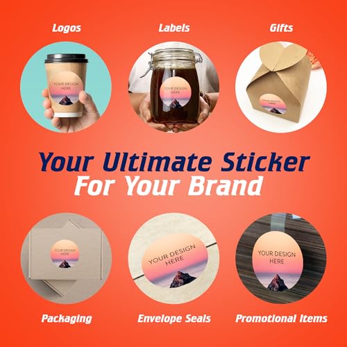 Custom Vinyl Stickers Your Image (100 Count)