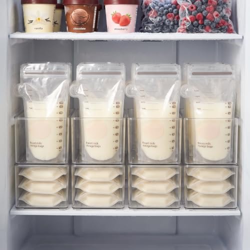 4 Pcs Storage Container Breastmilk for Fridge