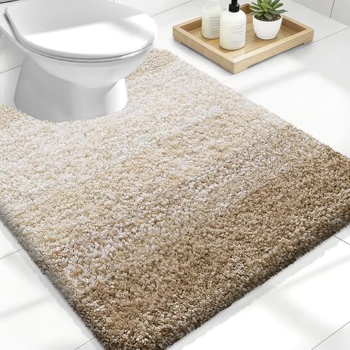 Luxury Toilet Rugs U (24" X 20" Contour Rug / Tan)