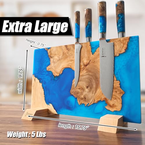 SENKEN "Tsunami" Extra Large Magnetic Knife Block (16 Count)