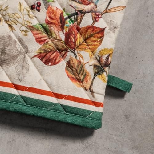 Maison d'Hermine Oven Gloves 100% Cotton Oven Mitt (053 - Recolte / 7.5" x 13" (Oven Mitt))