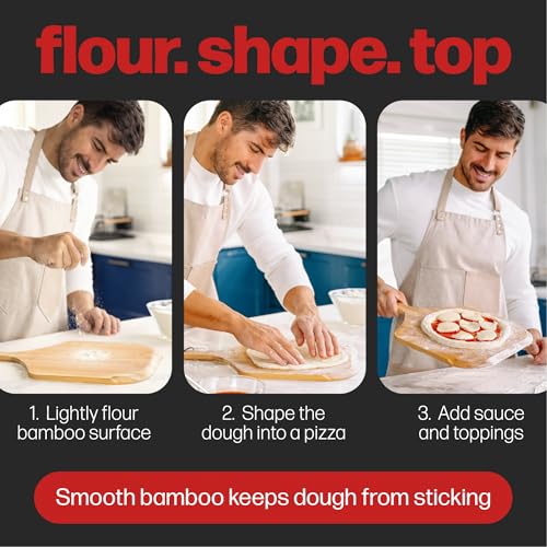 Bamboo Wooden Pizza Peel (Brown)
