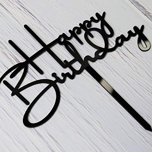 Happy Birthday Cake Topper for Birthday Party Decorations