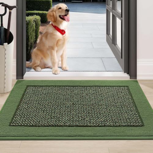 Indoor Door Mat 24" x 36" (Green / 24" X 36" (Rectangular))