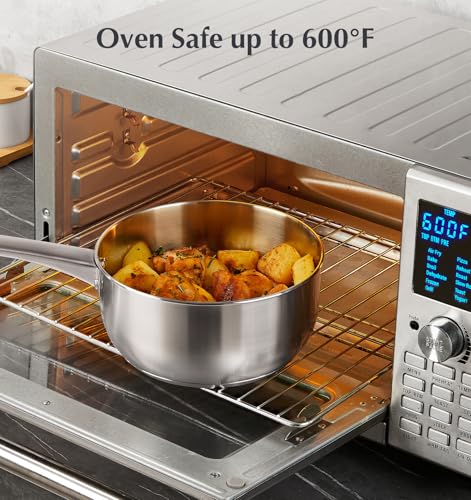 Stainless Steel Saucepan (Silver / 2 Quart)