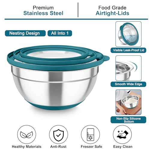 Mixing Bowls with Colander (4 Count)