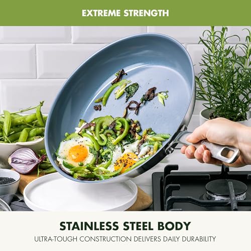 Treviso Stainless Steel Healthy Ceramic Nonstick