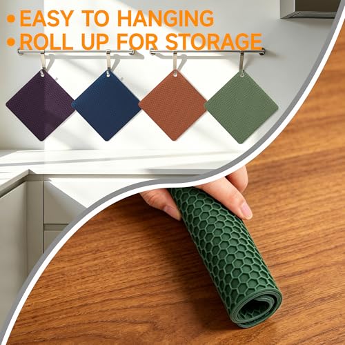 Silicone Trivets for Hot Dishes (Multi 2: Square)