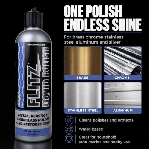 Multi Purpose Metal Polish Liquid (16 Fl Oz (Pack of 1))