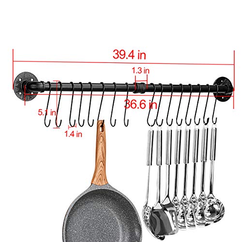 39.4 inch Pot Rack (39.4 inch)