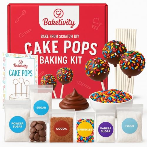 DIY Cake Pop Kids Baking Kit with Pre (Delicious Cake Pops)