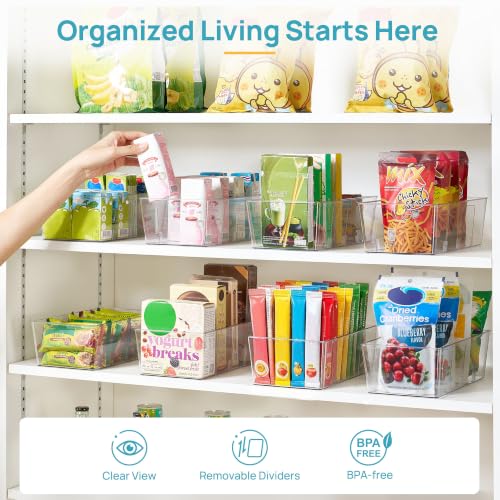 4 Pack Food Storage Organizer Bins (4pack)