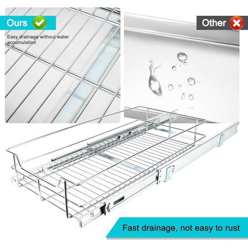 Pull Out Cabinet Organizer 11" W X 17" D