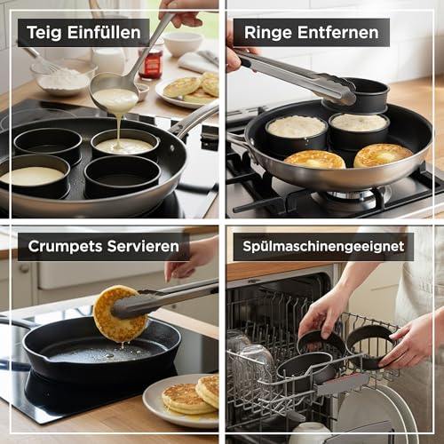 Crumpet Rings Nonstick 3.5 inch