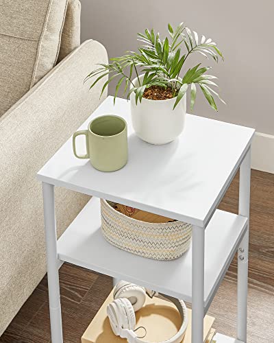 Side Table Small End Table (Cloud White)