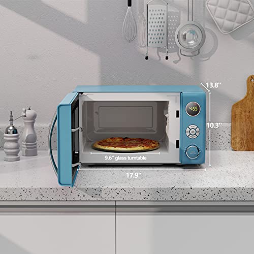 GLCMKA07BER 07 Retro Microwave Oven (Blue / .7 cu ft / Classic)