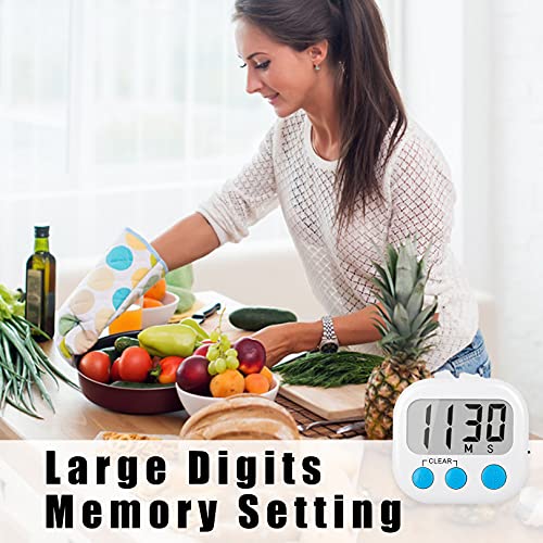 Digital Kitchen Timers for Cooking (12 Count)