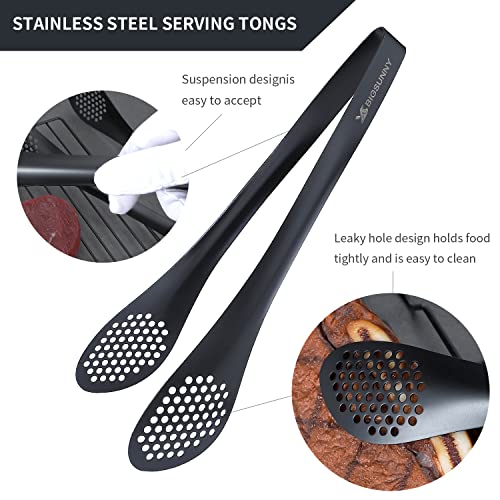 Kitchen Buffet Tongs (black 7" 9" & 11" Serving Tongs)