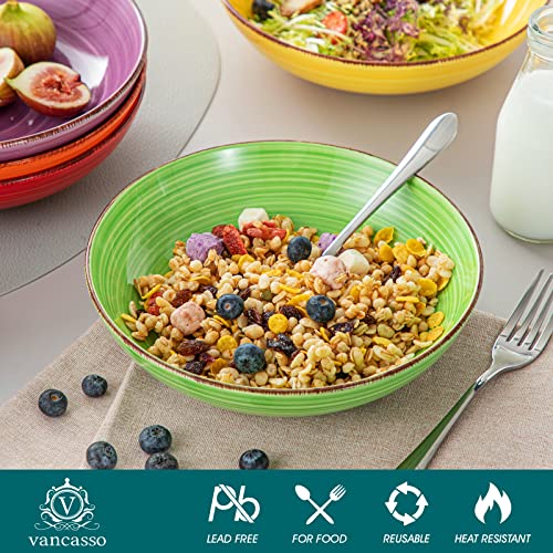 Bonita Pasta Bowls Set of 6 (Warm Color / 38 Oz)
