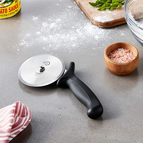 Millennia Pizza Cutter with Black Handle (4 Inch Pizza Cutter with Black Handle)