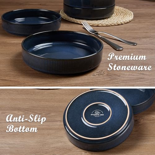 Pasta Bowls Set of 4 (Starry Blue)